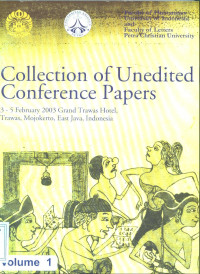 Image of Collection of unedited conference papers. Vol.1 (3-5 February 2003: Mojokerto)