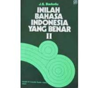 Image of Inilah bahasa Indonesia yang benar II