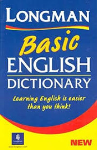 Image of Longman basic English dictionary: learning English is easier than you think