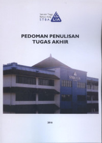 Image of Pedoman penulisan tugas akhir STBA LIA