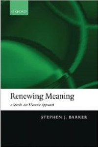 Image of Renewing meaning: a speech-act theoretic approach