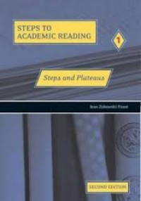 Image of Steps and plateaus: the basics of academic reading