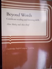 Image of Beyond Words :  Certificate reading and listening skills