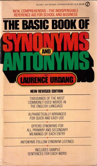 Image of The Basic Book of Synonyms and Antonyms