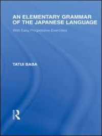 Image of An elementary grammar of the Japanese language with easy progressive exercises