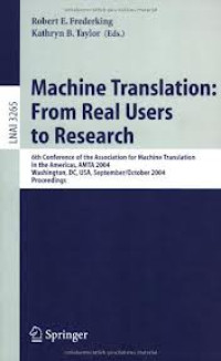Image of Machine translation : from real users to research