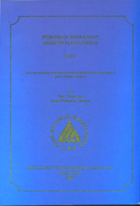 Image of Pedoman penulisan skripsi mahasiswa
