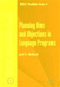 Image of RELC Portfolio series : Planning aims and objectives in language programs