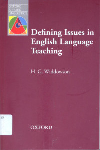 Image of Defining issues in English language teaching